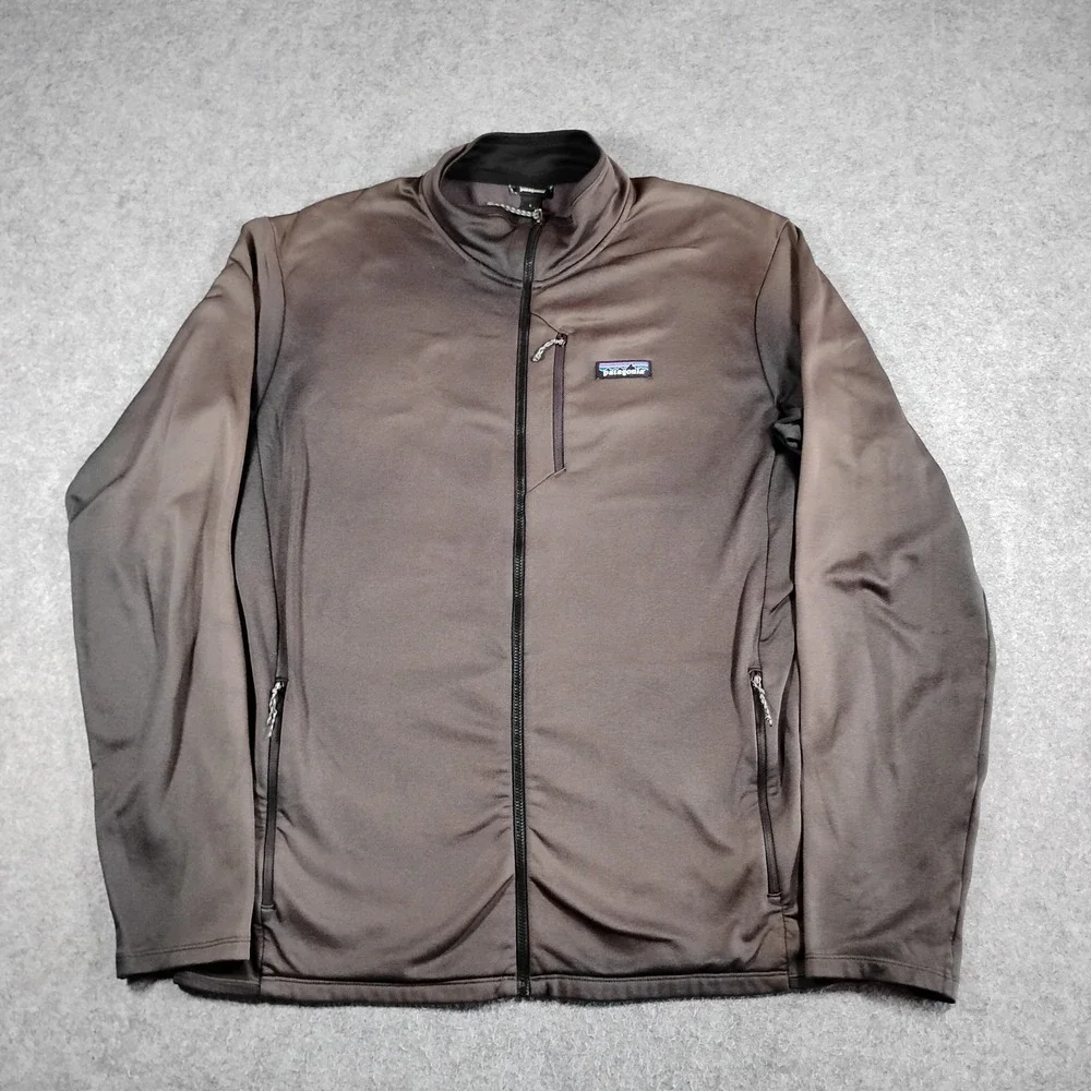 Patagonia R1 Daily Jacket Mens Large Faded Black Full Zip Fleece 40510 SP23